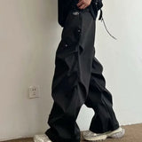 American Style High Street Workman Pants For Men Summer 2024 New Trendy Wide Leg Loose Fit Vintage Straight Leg Casual Pants