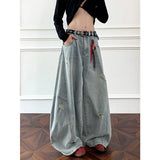 Riolio  Loose Fit Jeans Men Baggy Wide Leg Denim Pants Patchwork Ripped Light Blue Wash Hip Hop Streetwear Fashion New 2025 autumn jeans