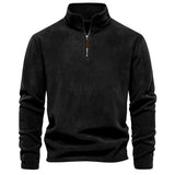 Riolio New Autumn Winter Thicken Warm Fleece Jacket for Men Zipper Neck Pullover Brand Quality Men's Sweatshirt Soft Shell Mens Jacket