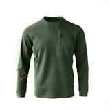Riolio Lightweight Fce Long Sve T-irt Outdoor Men's round Ne Sweatirt Qui Dry Breathable Base Layer Spring Autumn