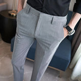 Riolio  New Men's Trousers High-end Men's Slim Long Summer Thin Casual Pants
