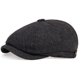 Riolio Retro Newsboy Caps Men British Painters Hats Autumn Winter Berets Herringbone Flat Cap Hip Hop Berets