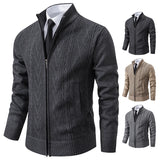 Riolio autumn and winter new cashmere padded warm casual men's knitted sweater coat
