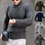 Riolio Autumn and Winter New Men's Warm Sweaters Trade Men's Turtleneck Sweaters Men's Casual Pullovers