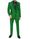Riolio  Casual Business Men Suits for Wedding 3 Pieces Suits Man Groom Tuxedos Slim Fit Peak Lapel Terno Masculino Costume Homme