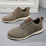 Riolio  New Men's Shoes Lightweight Breathable Knitted Casual Sports Shoes Men's Low Cut Comfortable Walking Shoes Size 39-48