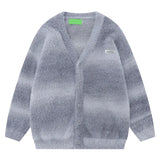 Riolio men's Wear Vintage Striped Cardigan Knitted Top Jacket For Men And Women Trendy Loose-Fit Couple Korean Style Sweater
