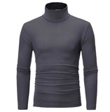 Riolio Man Thermal Turtleneck Casual Sleepwear Shirt S-2XL Sleeve Long Slim Coat 5colors Basic Sweater Bottom Winter