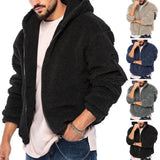 Riolio Thickened Plush Men's Jackets Lamb Cashmere Warm Coat Loose Double-sided Fleece Cardigan New Fall Winter American Unisex Jacket