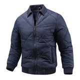 Riolio  Winter Retro Quilted Jacket Men's Stand Collar Cotton Padded Coat Liner Lightweight and Casual Loose Outwear High-quality jacket