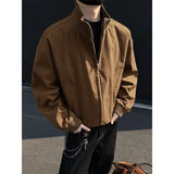 Riolio New Spring Autumn Men's Bomber Jackets solid Casual Male Outwear Windbreaker Jacket Mens Zipper Baseball Uniform Coats Clothing
