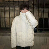 Riolio Winter high street Korean style men and women trendy design thick jacket for couples loose fitting Harajuku retro casual top y2k