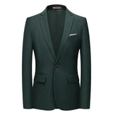Riolio Mens Stylish Colorful Slim Fit Casual Blazer Jacket Green Purple Black Yellow Wedding Prom Formal Suit Coats For Men