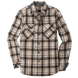 Riolio  English Style Vintage Men Clothing Plaid Shirt Spring Autumn New Harajuku Long Sleeves Streetwear Fashion Business Casual Tops