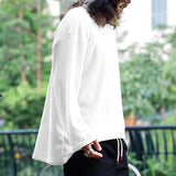 Riolio Spring And Autumn Korean Style Sweater Men's Casual Loose Plus Size men's Clothing Waffle Fabric Crew-neck Long-sleeved Pullover