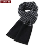 Riolio  Luxury Scarf Man Winter Warm Wool Scarf For Men Cashmere Scarves Casual Plaid Male Long Pashmina Outdoor Shawls Man Muffler Gift