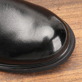 Riolio  Genuine Leather Men Derby Shoes Ultralight Comfortable fashion Men Casual shoes Black Men Leather Shoes