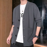 Riolio  Men's Jacket Summer Ice Silk Quick Drying Jacket High-End Business Casual Waistcoat Solid Color All-In-One Trench Coat 5XL