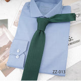 Riolio  Classic Knitted Neck Ties For Men Women 6cm Soft Narrow Green Navy Neckties Casual Shirt Daily Wear Suit Accessories Cravat Gift