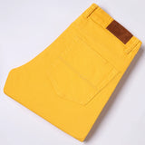 Riolio  White Spring Autumn All-match Business Casual Trousers Male Clothes Jeans Men's Fashion Straight Elastic Cotton Denim Pants