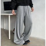 Riolio  Casual Pants High Street Sports Long Loose Sweatpants Wide Leg Straight Trousers Men