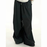 Riolio  New Hong Kong Style Casual Paratrooper Pants Solid Spring Summer Overalls Retro Loose Versatile Fashion Sports Trousers