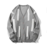 Riolio Japanese Couple Retro Loose Cardigan Knitwear Men's Coat Spring and Autum Trendy Brand Casual Knitwear for Men