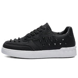 Riolio  New Spring  Autumn Men's Board Shoes Korean Edition Trendy Personality Rivet Men's Single Shoes Versatile Casual Shoes