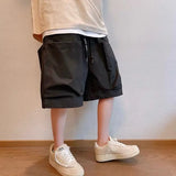 Riolio  Japanese Sle Casual Workwear orts Men's Summer Trendy Outdoor Wear Five-Quarter Loose Fit y Cargo orts
