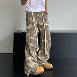 Riolio Camouflage Cargo Pants Men Oversize Camo Trousers Male Loose Casual Vintage Streetwear Hip Hop Safari Style