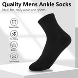 Riolio 10pairs Mens Socks Polyester Cotton Middle Tube Socks Summer Thin Solid Color Breathable Business Mens Socks Men