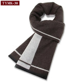 Riolio  Luxury Scarf Man Winter Warm Wool Scarf For Men Cashmere Scarves Casual Plaid Male Long Pashmina Outdoor Shawls Man Muffler Gift