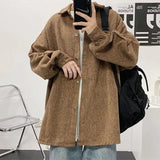 Riolio  Men's Trendy Outerwear Ins Men's Trendy Cool Loose New Outerwear Woolen Jacket Men's Outerwear
