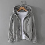 Riolio New Designer Italy Quality Linen Hooded Jacket For Men Casual Trend Spring Autumn Outerwear Blazer Top Clothes Chaquetas Jaqueta