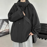 Riolio Spring Fashion Hooded Men's Jacket Streetwear Windbreaker Bomber Jackets For Men Oversize Women's Coat