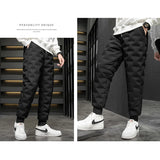 Riolio Thermal Down Trousers 90% White Duck Down Padded Thicken Winter Warm Down Pants Men Joggers Sportswear Sweatpants Lovers