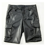 Riolio  Summer Men's Punk Techwear Streetwear Trendy Casual Fashion Leather Zipper Stylish Ins Chic Multi-Pocket Shorts