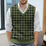 Riolio  Top For Man Chess Vest Waistcoat Diamond Grid Woolen Sweater Vest Sleeveless Jackets For Men Vest Men Chaleco Lana