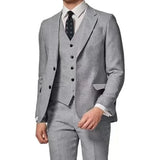 Riolio  Men's Blazer Vest and Pant Set, Notched Lapel, Wedding Banquet, Evening Party, Male Suit, Elegant Tuxedo, 3 Piece