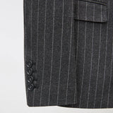 Riolio  Men's Slim Fit Two Piece Suit Hot Sale Of The Season New Style Double Breasted British Stripe Korean Version Casual Fashion P...