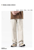Riolio American High Street Work Pants Spring Autumn New Men's Trousers Straight Japanese Fashion Trend Retro Casual Work Pants Chic