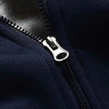 Riolio Winter Jacket Men Warm Coat Thick Fleece Male Zipper Hooded Jackets Casual Hooded Sportswear Outerwear Long Sleeves Sports Hoody