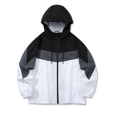Riolio  Spring Men's Anorak Bomber Jacket Fashion Men Streetwear Hip Hop Hooded Coats Man Sports Breathable Zipper Coats Clothing
