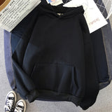 Riolio Men's and Women's Solid Color Pocket Hoodies Sports Fitness Sweatshirts Fashionable Casual Pullovers Multi Color