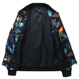 Riolio Plus Size 6XL-M 2024 Autumn New Printed Jacket Fashion Slim Fit Mens Casual Bomber Jacket Cardigan Zipper Coats Windbreaker Coat