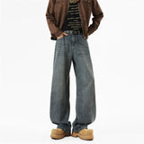 Riolio  High-quality Jeans men Wide Leg Jeans Male Loose Straight Denim Pants  Autumn Harajuku Blue Jean Trouser Streetwear Clothes 2025