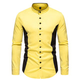 Riolio Luxury Clothes Men Blusas Estampadas Dress Shirt Patchwork Color Wedding Party Social Festival Hombre Steampunk Gentleman Shirts