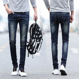 Riolio  Spring and Autumn Fashion Trend Solid Color Retro Sports Straight Leg Jeans Men's Casual Comfortable Elastic High-Quality Jeans