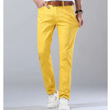 Riolio  Fashion Trend Colorful Men Spring Autumn Casual Streetwear Pants Daily Slim Fit Straight Leg Business Comfortable Male Trousers
