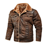 Riolio Brand Slim Genuine Leather Bomber Jacket Business Men Leather Flights Jacket Warm Pilot Coats High Quality Leather Jackets men